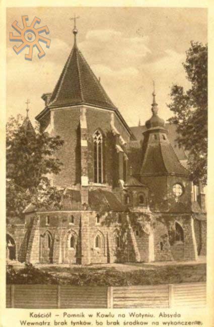 Волинський костел на польських листівках 30-х років