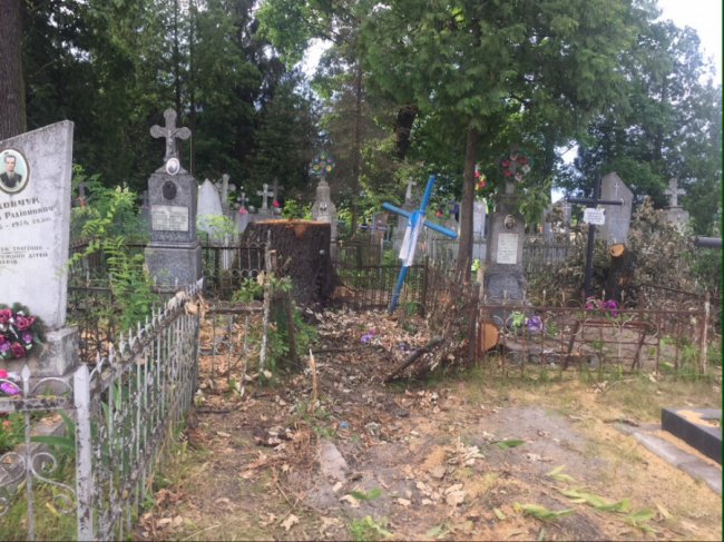 Вандалізм на кістках: у Ківерцях комунальників звинувачують у знищенні кладовища. ФОТО