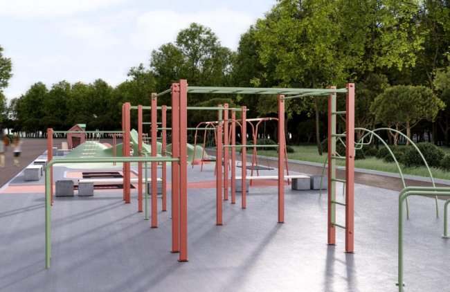 Показали, який вигляд матиме урбан-парк на проспекті Молоді в Луцьку. ФОТО