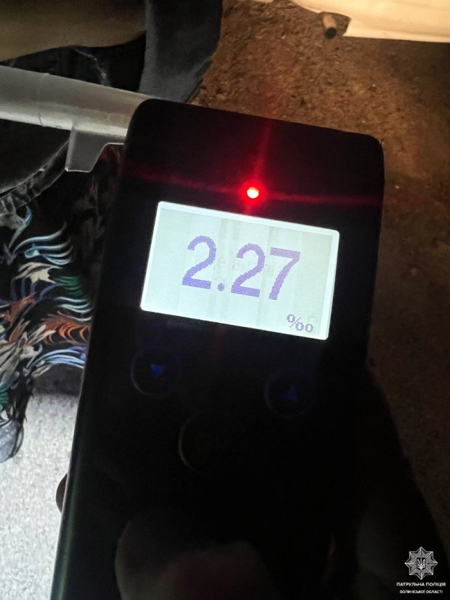 Луцькі патрульні серед ночі спинили п'яну як чіп водійку