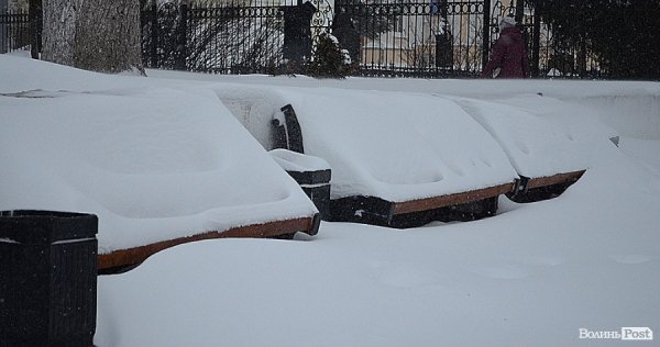 Луцьк замітає снігом. ФОТО