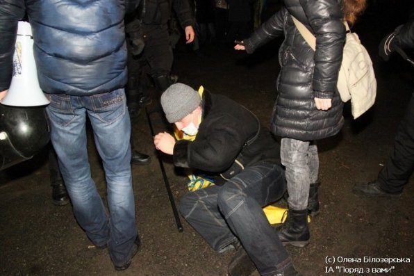 Як «Беркут» бив людей у Києві. ФОТО. ВІДЕО