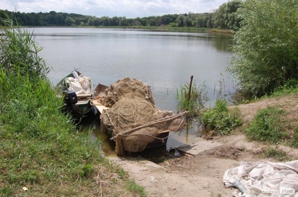 Глибина ставка біля берега - 4 метри