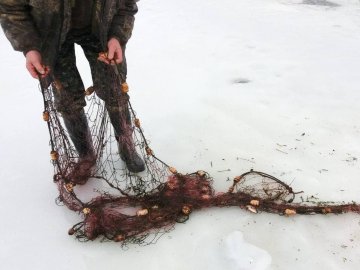 На Волині екоінспектори вилучили 15 браконьєрських сіток  