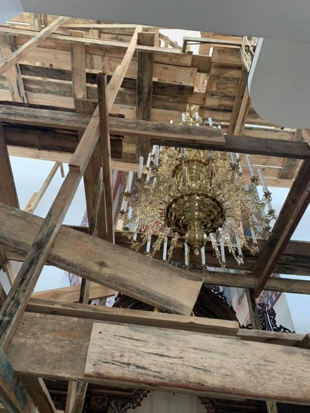 Показали, як проходить розпис університетської церкви у Луцьку