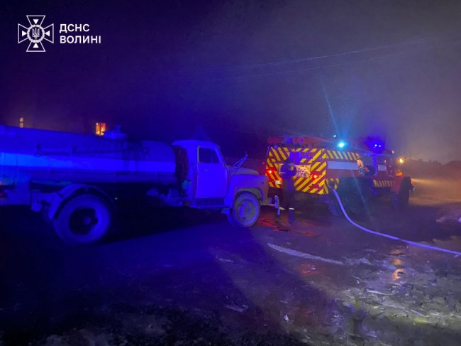 На Волині горів житловий будинок