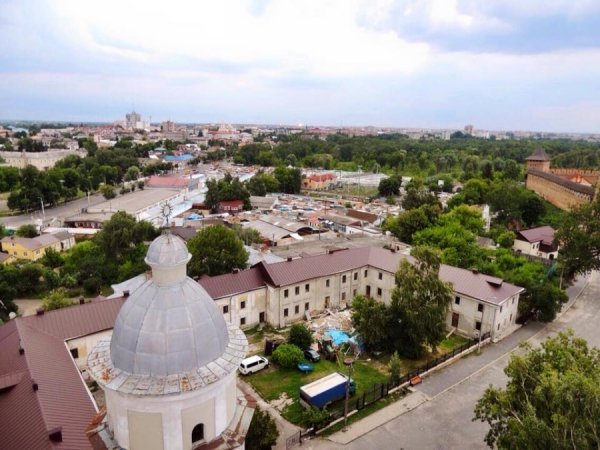 Який вигляд має Луцьк із купола костелу Петра і Павла. ФОТО