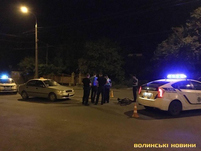 У Луцьку легковик збив велосипедиста. ФОТО