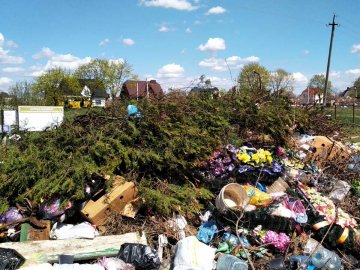 Із луцького кладовища вивезли 100 тонн сміття 