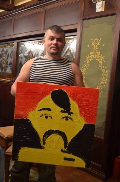 Виставка картин воїнів АТО у Брюсселі. ФОТО