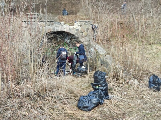 Лучани вийшли на толоку, аби прибрати територію біля Сапалаївки. ФОТО
