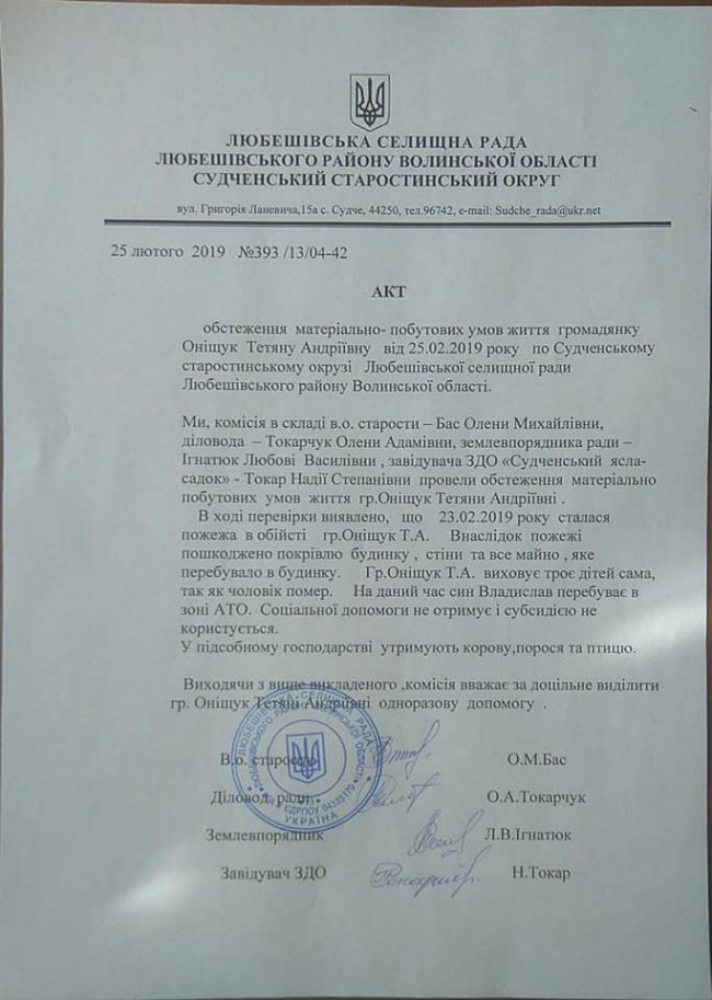 Чоловік помер, будинок згорів: просять допомогти багатодітній волинянці, яка після пожежі живе в сусідів