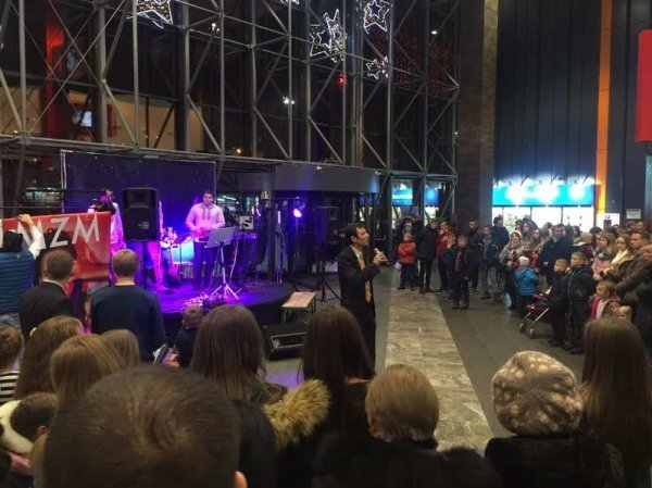 Як у центрі Луцька протестанти святкували Різдво