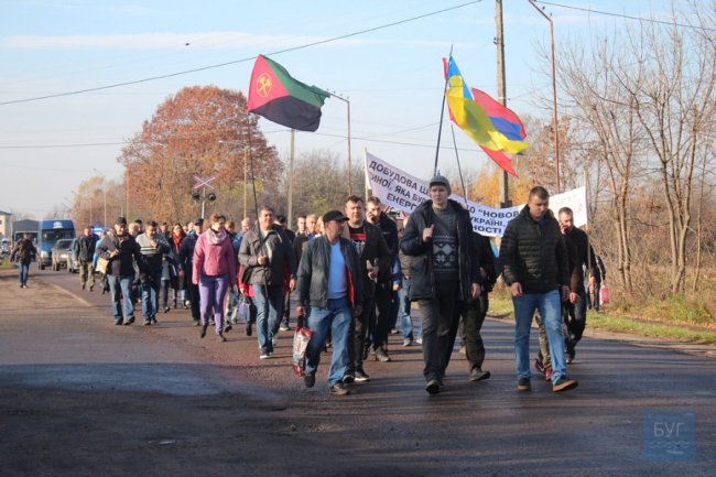 У Нововолинську страйкують шахтарі. ФОТО