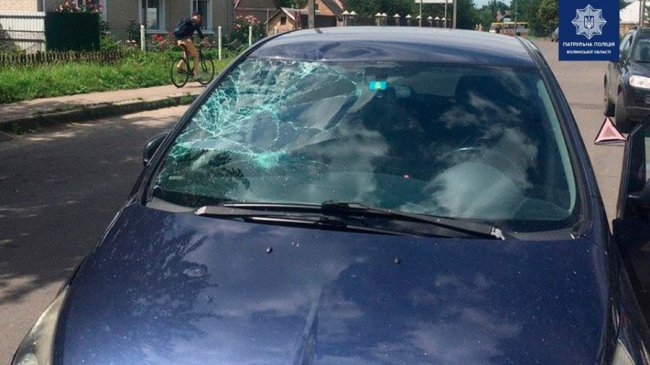 У Луцьку легковик збив велосипедиста. ФОТО