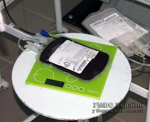 Волинська міліція здала постраждалим на Сході 50 літрів крові. ФОТО. ВІДЕО