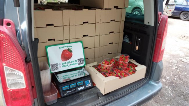 У День медика підприємець пригостив полуницею працівників інфекційної лікарні Луцька