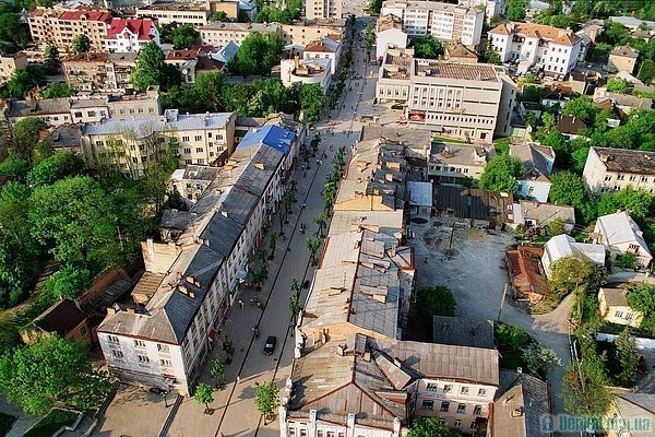 Луцьк 1990-х з висоти польоту птаха. ФОТО