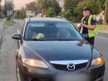 У  Луцьку патрульні зупинили водія, який керував авто з малюком на руках