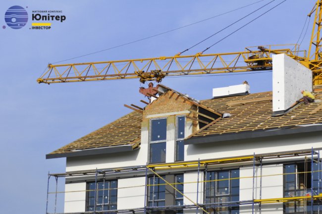 У другому будинку ЖК «Юпітер» — у розпалі внутрішні роботи*