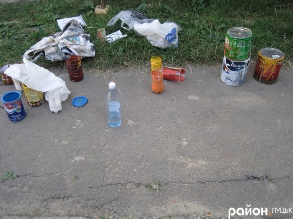 У дворі одного з будинків Луцька «плавають» дельфіни та русалки. ФОТО