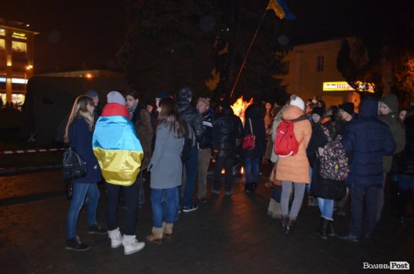 У Луцьку знову запанувала атмосфера Євромайдану. ФОТО