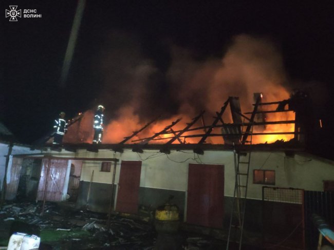 На Волині  через розряд блискавки спалахнули 6 пожеж