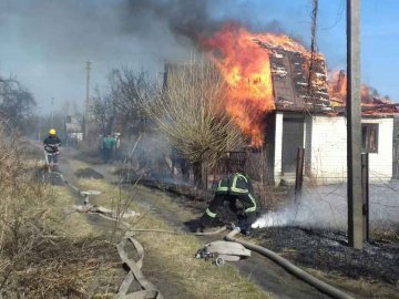 Під Ковелем згоріла дача