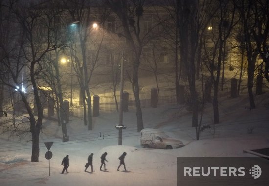 Фото Києва, заваленого снігом