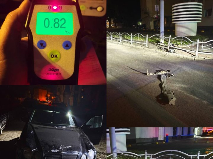 У Луцьку п'яний 19-річний водій в'їхав у пішохідне огородження та втік