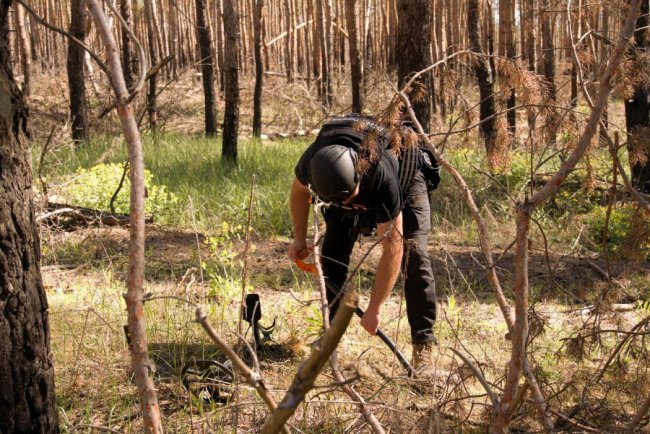 З’явилися фото, як волинські сапери розміновують Донеччину