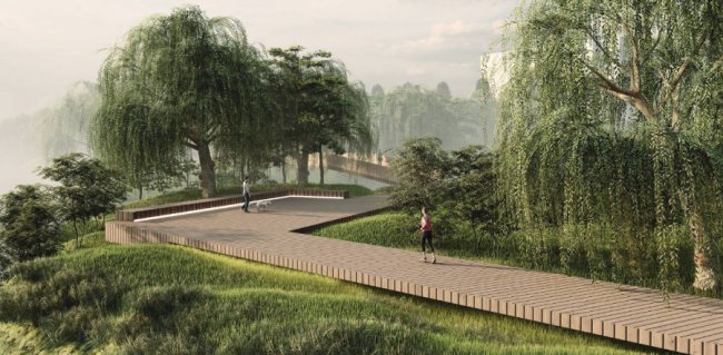 Показали, як може виглядати парк на Набережній у Луцьку. ФОТО