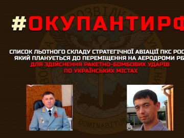 Розвідка оприлюднила список російських льотчиків, які готуються бомбити українські міста  з території Білорусі