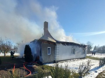 У пожежі на Волині постраждав чоловік