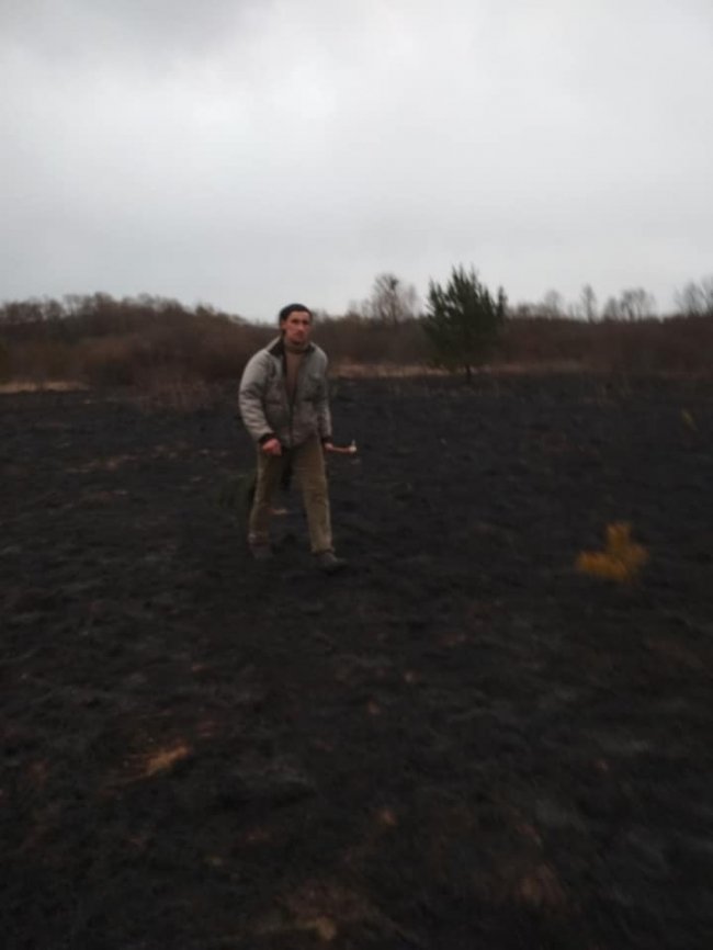 За кілька десятків метрів: на Волині відчайдухи приборкали пожежу, яка вже підбиралася до села. ФОТО