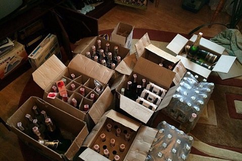 Волинські поліцейські вилучили алкоголю на мільйон гривень. ФОТО