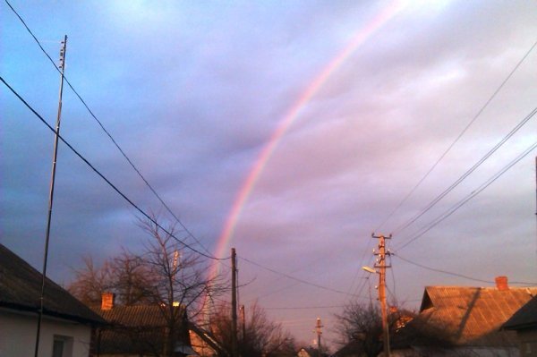 На Волині посеред зими - дві веселки. ФОТО