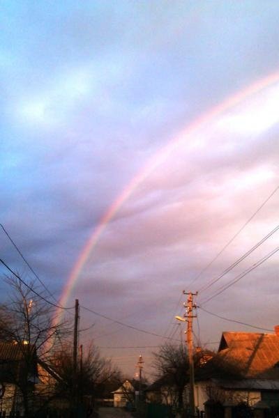 На Волині посеред зими - дві веселки. ФОТО