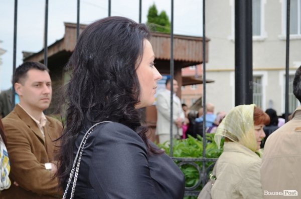 Патріарха Філарета зустрічали у Луцьку паляницею і квітами 