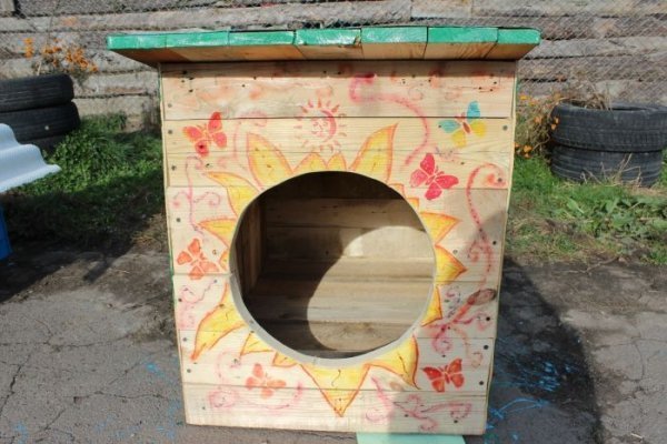 Луцькі діти власними руками змайстрували будки для собак . ФОТО