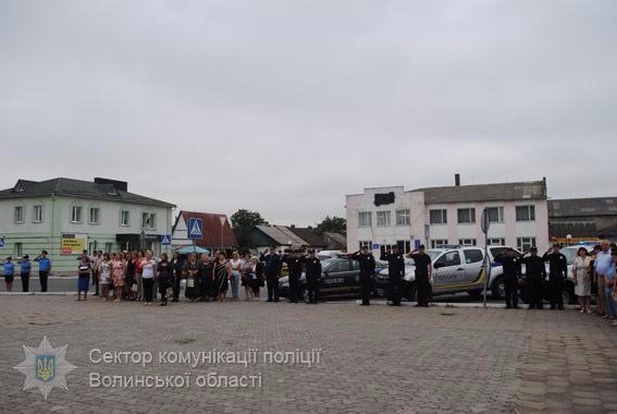 У Любешові презентували групи швидкого реагування патрульної поліції. ФОТО