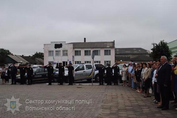 У Любешові презентували групи швидкого реагування патрульної поліції. ФОТО
