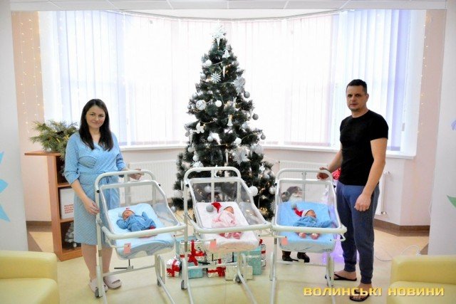 У волинському перинатальному центрі народилась п’ята трійня. ФОТО
