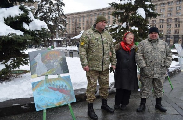 У центрі Києва - виставка картин із зони АТО. ФОТО 
