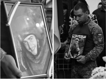 У Луцьку  в останню дорогу провели двох Героїв Віталія Велічка та Антона Бучка. ФОТО