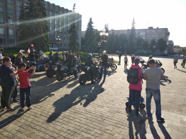 Байкери з Польщі та Білорусі відвідали Ковель. ФОТО