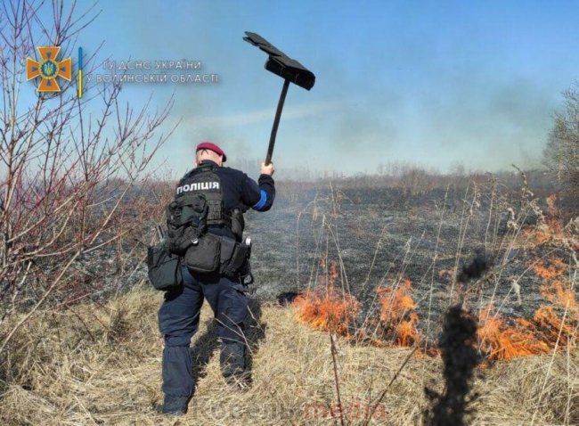 На Волині сталося три пожежі