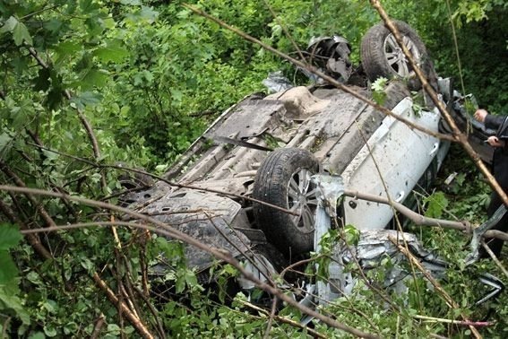 На Хмельниччині міліціонер на джипі протаранив рейсовий автобус. ФОТО