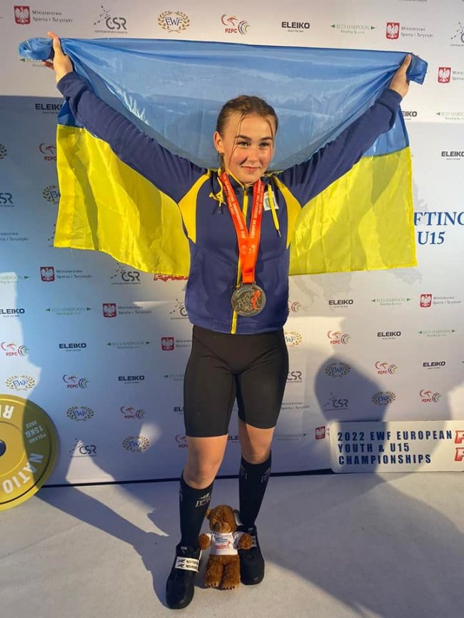Волинянка завоювала дві медалі на чемпіонаті Європи з важкої атлетики