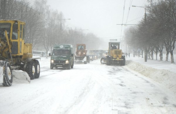 Снігопад у Луцьку. ФОТО